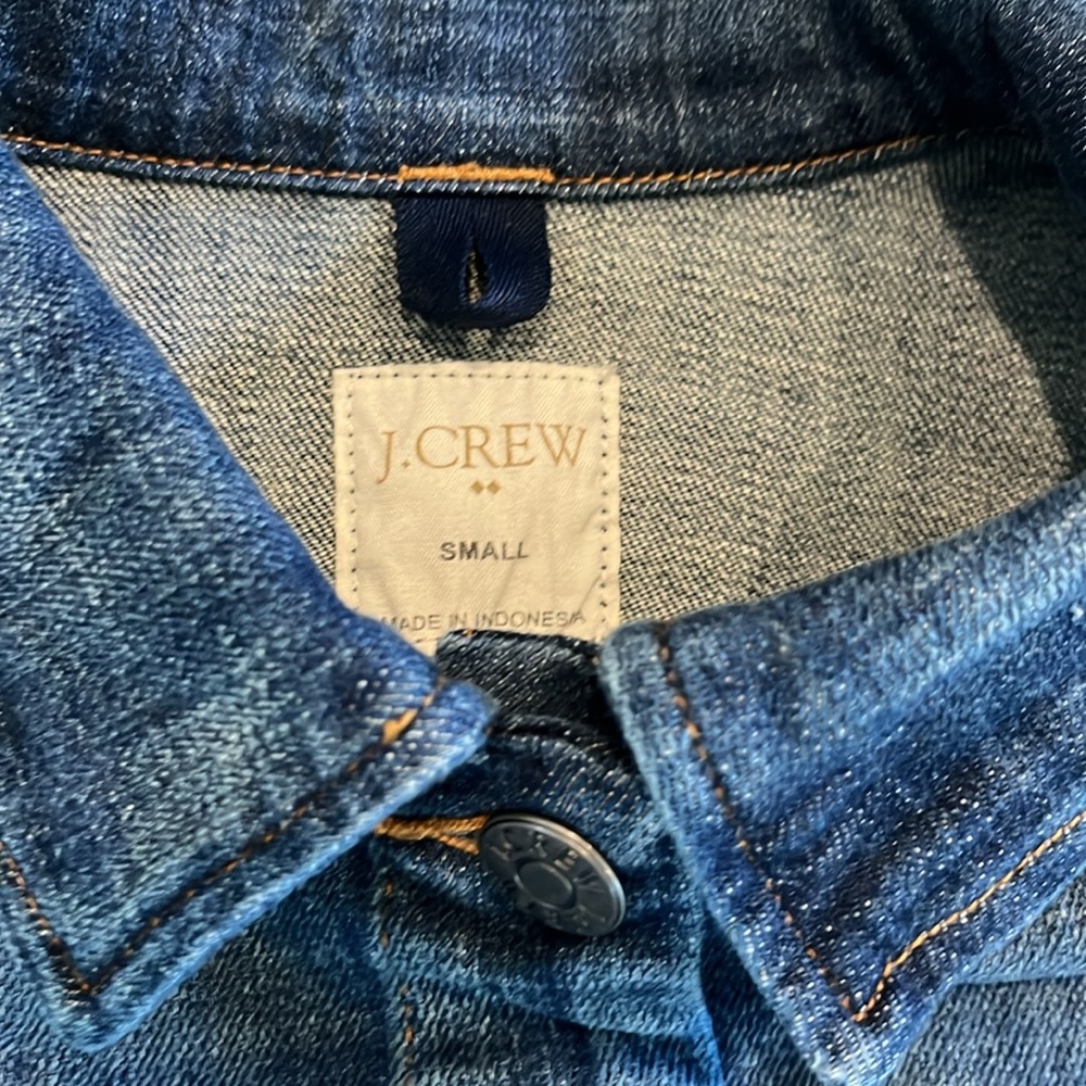 J Crew Women's Blue Jean Denim Jacket Size S